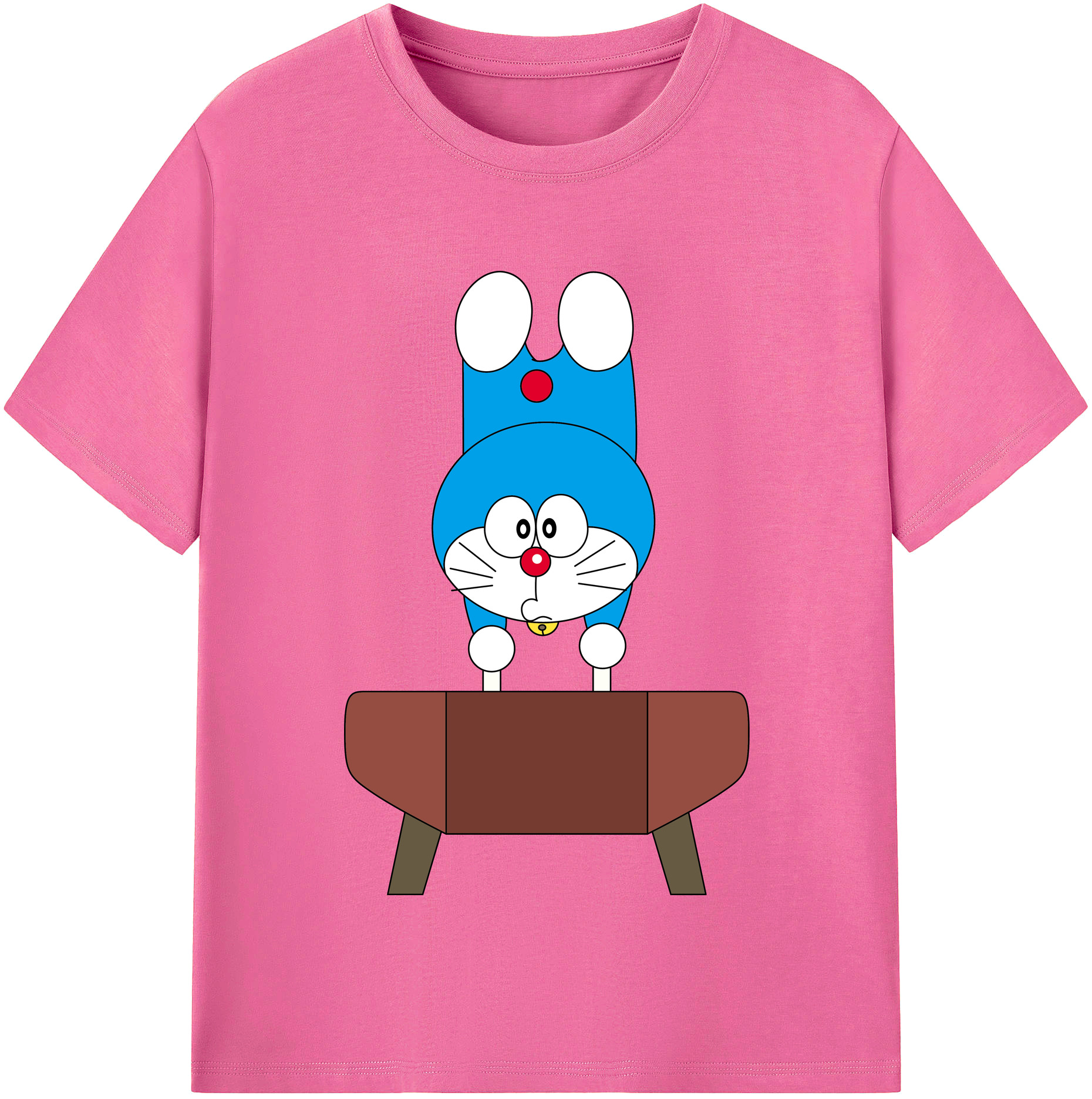 （画像用） ドラえもん Doraemon レディースカジュアルプリントTシャツ（綿100％）